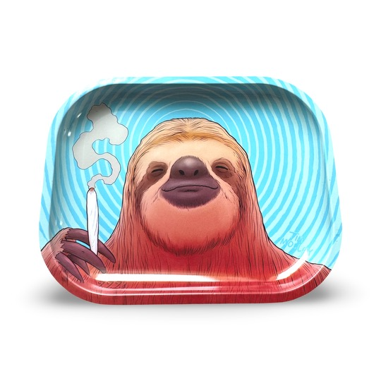 Rolling Tray - Stoner Sloth by Tim Molloy